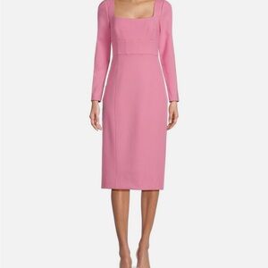 Antonio Melani Square Neck Pink Dress